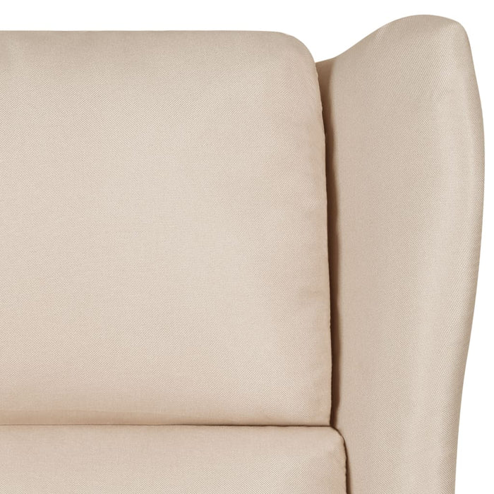 Fotoliu de masaj, crem, material textil - WALTI WALTI