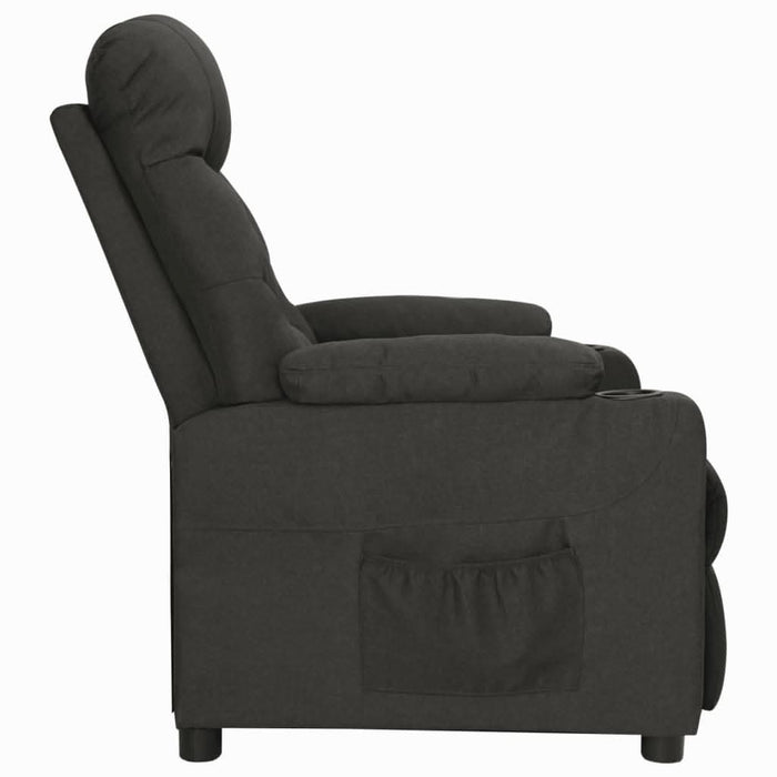 Fotoliu rabatabil, negru, material textil - WALTI WALTI