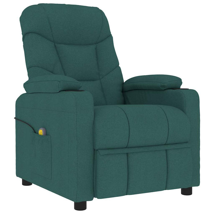 Fotoliu rabatabil, verde închis, material textil WALTI