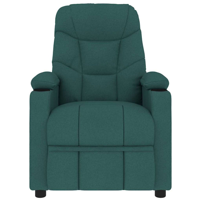 Fotoliu rabatabil, verde închis, material textil WALTI