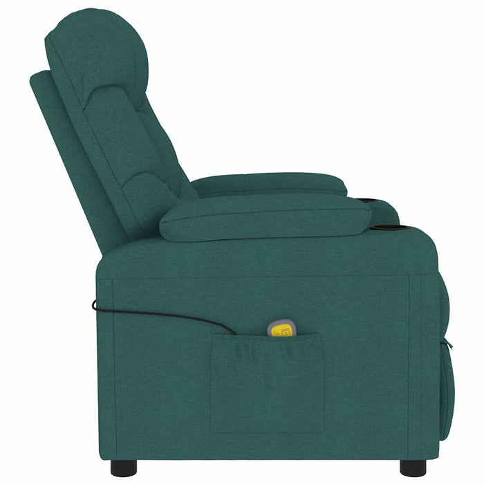 Fotoliu rabatabil, verde închis, material textil WALTI