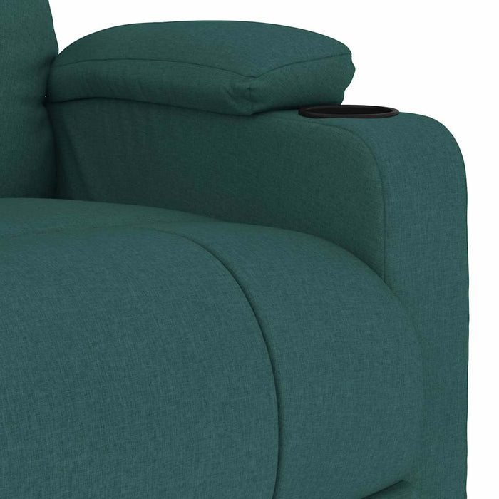 Fotoliu rabatabil, verde închis, material textil WALTI