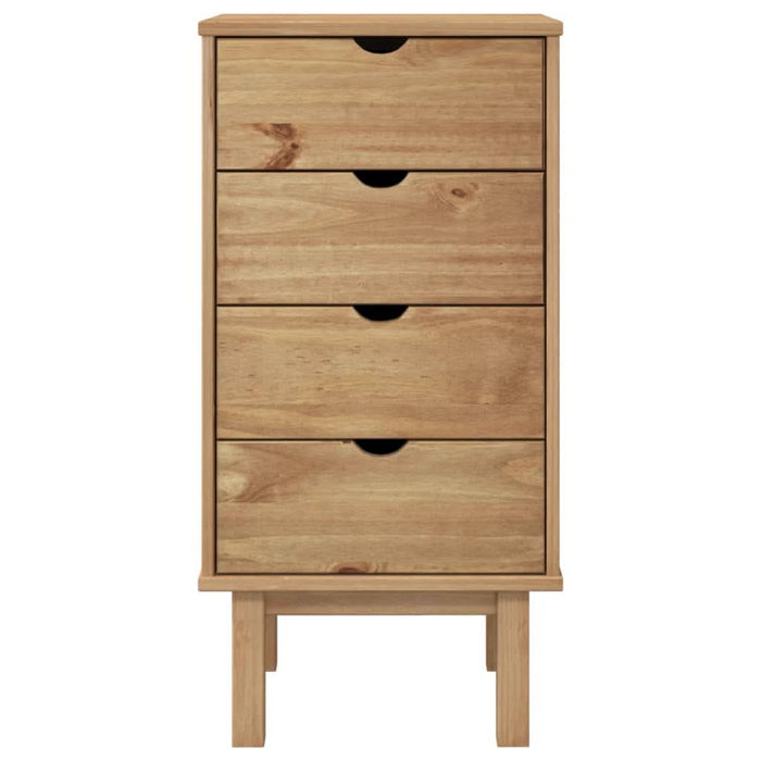 Dulap cu sertar "OTTA", 45x39x90cm, lemn masiv de pin - WALTI WALTI