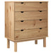 Dulap cu sertar "OTTA", 76,5x39,5x90 cm, lemn masiv de pin - WALTI WALTI