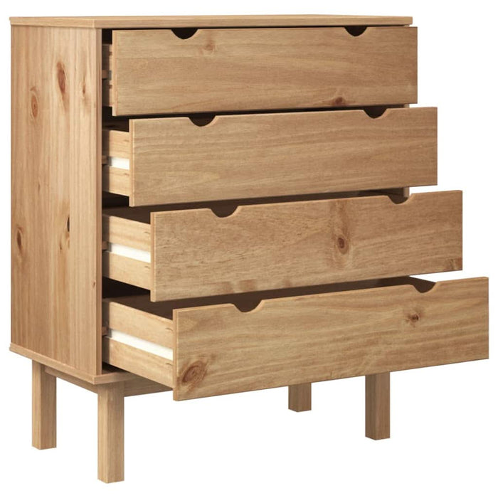 Dulap cu sertar "OTTA", 76,5x39,5x90 cm, lemn masiv de pin - WALTI WALTI