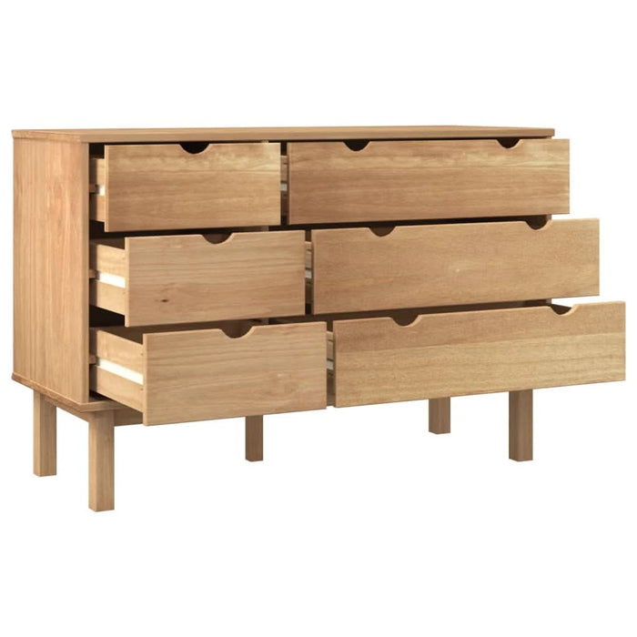 Dulap cu sertar "OTTA", 111x43x73,5 cm, lemn masiv de pin - WALTI WALTI