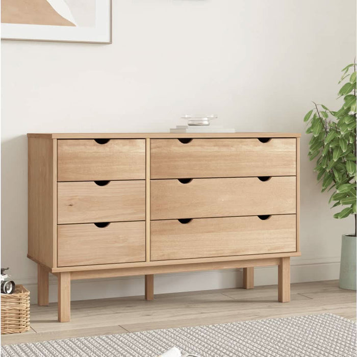 Dulap cu sertar "OTTA", 111x43x73,5 cm, lemn masiv de pin - WALTI WALTI
