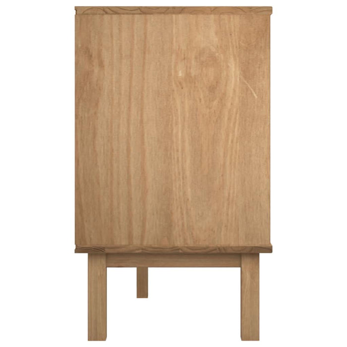 Dulap cu sertar OTTA maro/alb, 111x43x73,5 cm, lemn masiv pin - WALTI WALTI