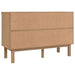 Dulap cu sertar OTTA maro/alb, 111x43x73,5 cm, lemn masiv pin - WALTI WALTI
