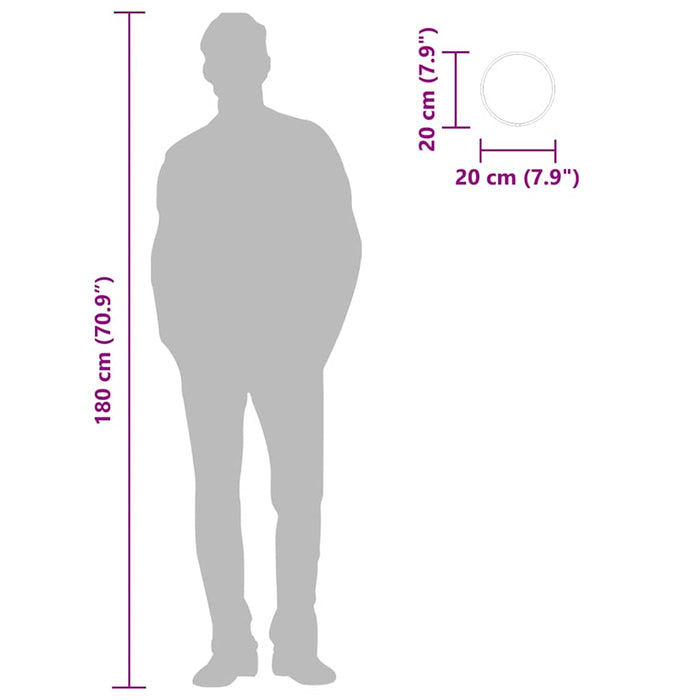 Oglindă de perete rotundă, auriu, Ø 20 cm - WALTI WALTI