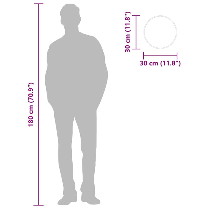 Oglindă de perete rotundă, auriu, Ø 30 cm - WALTI WALTI