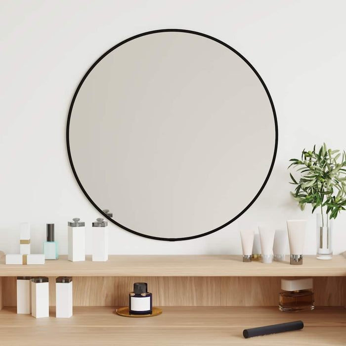 Oglindă de perete rotundă, negru, Ø 50 cm - WALTI WALTI