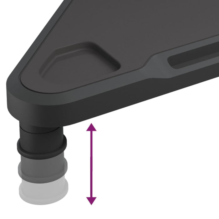 Suport de colț pentru monitor, negru, 49x28x10,5 cm - WALTI WALTI