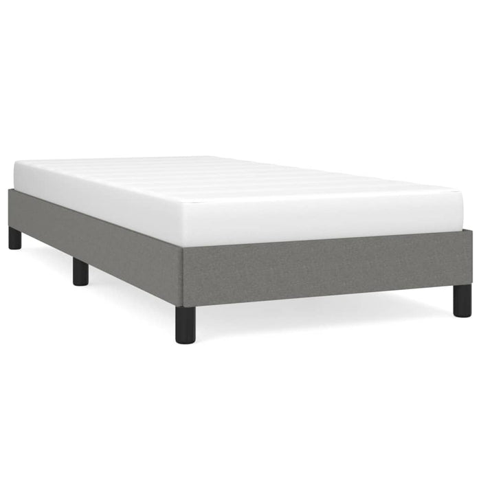 Cadru de pat fără saltea, gri închis, 80x200 cm, textil WALTI