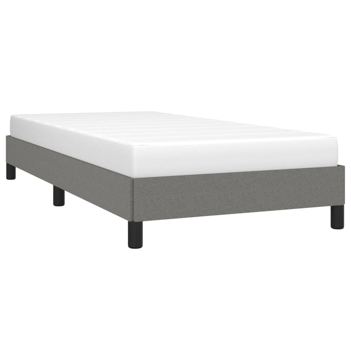 Cadru de pat fără saltea, gri închis, 80x200 cm, textil WALTI
