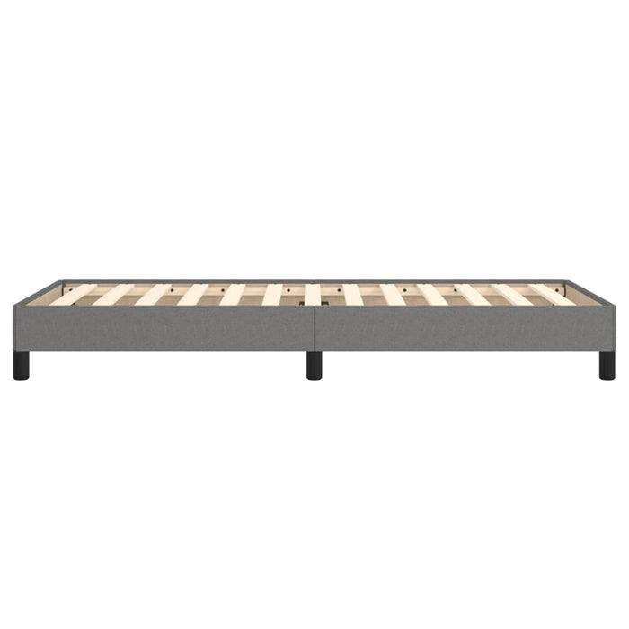 Cadru de pat fără saltea, gri închis, 80x200 cm, textil WALTI