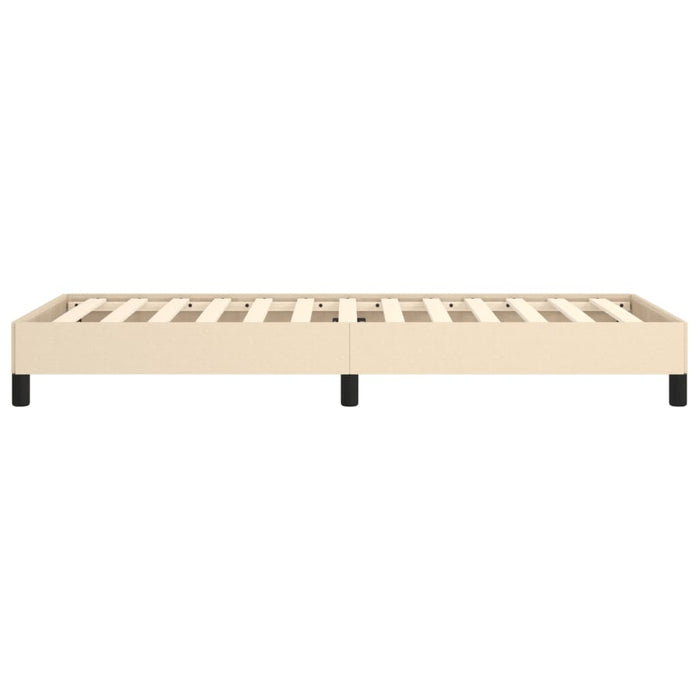 Cadru de pat fără saltea cremă 80x200 cm țesătură - WALTI WALTI