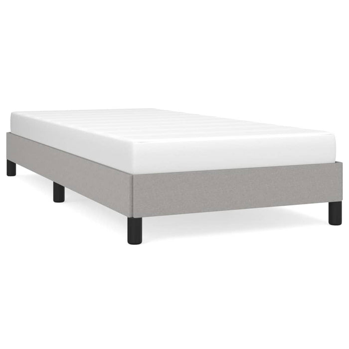 Cadru de pat fără saltea, gri deschis, 100x200 cm, textil - WALTI WALTI