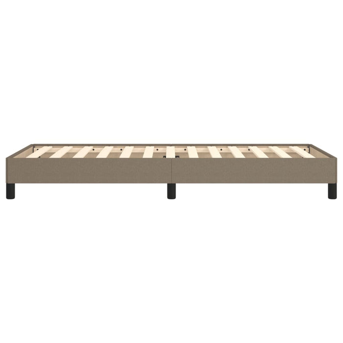 Cadru de pat fără saltea, gri taupe, 100x200 cm, textil - WALTI WALTI