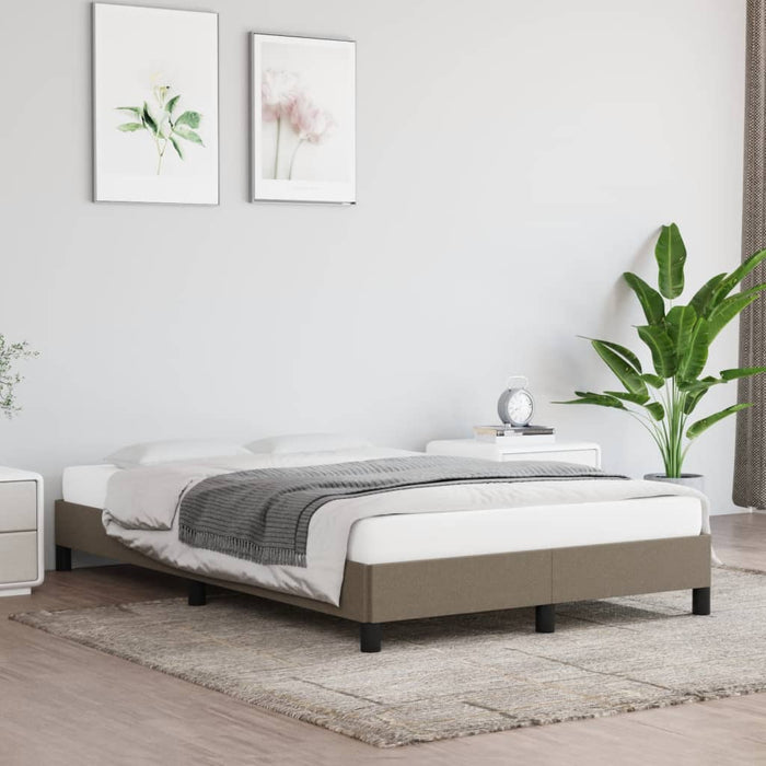 Cadru de pat fără saltea, gri taupe, 120x200 cm, textil WALTI