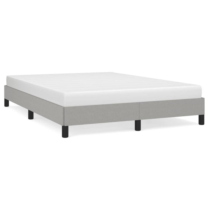 Cadru de pat fără saltea, gri deschis, 140x190 cm, textil - WALTI WALTI