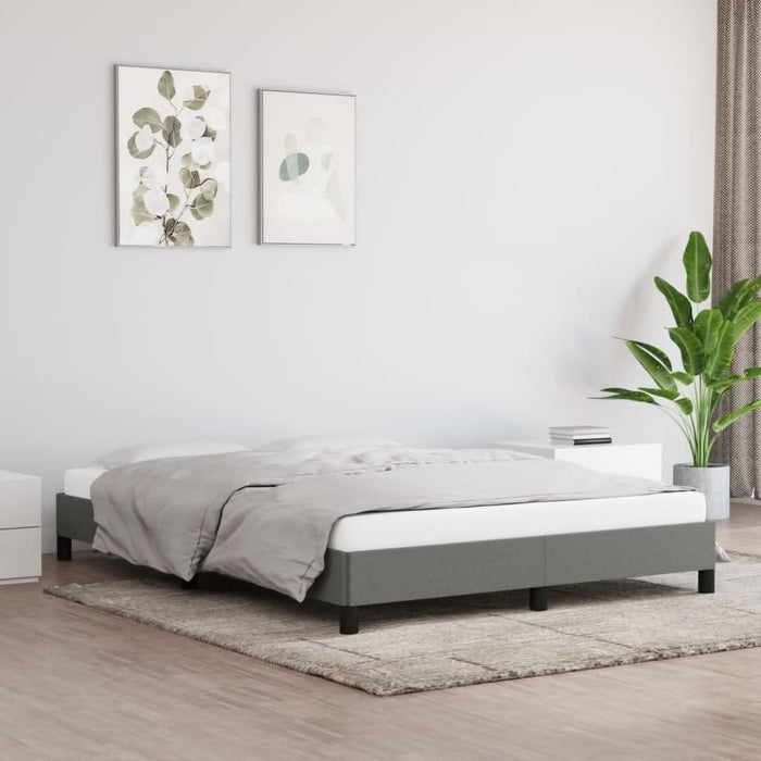 Cadru de pat, gri închis, 140x190 cm, material textil - WALTI WALTI