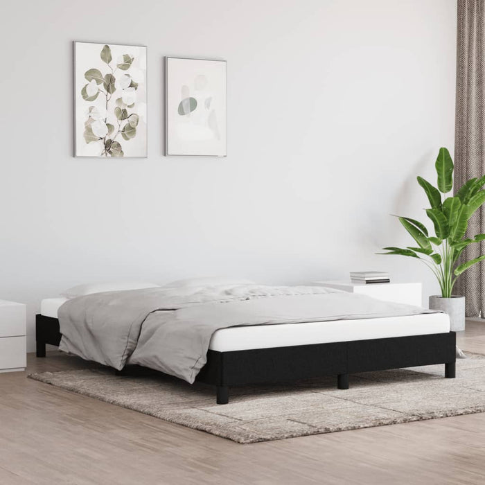 Cadru de pat fără saltea, negru, 140x200 cm, textil - WALTI WALTI