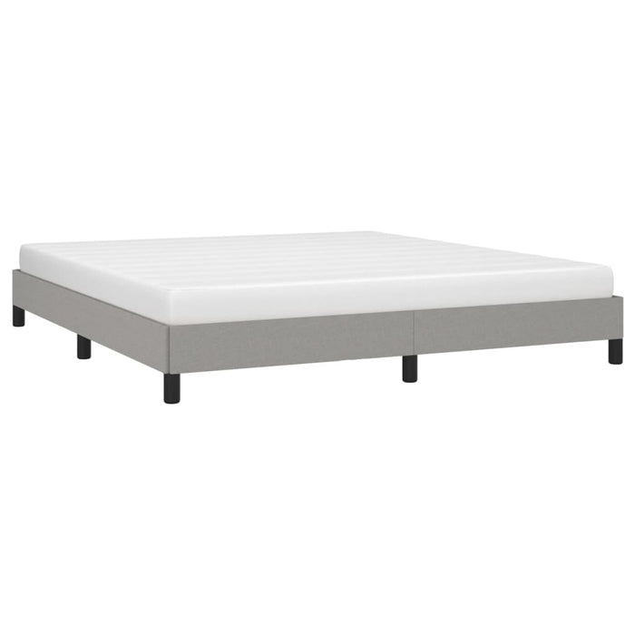 Cadru de pat fără saltea, gri deschis, 160x200 cm, textil - WALTI WALTI