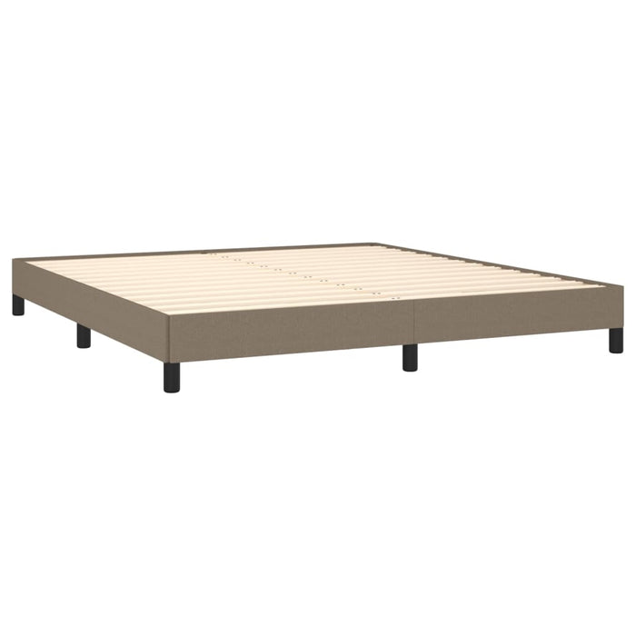 Cadru de pat fără saltea, gri taupe, 160x200 cm, textil - WALTI WALTI