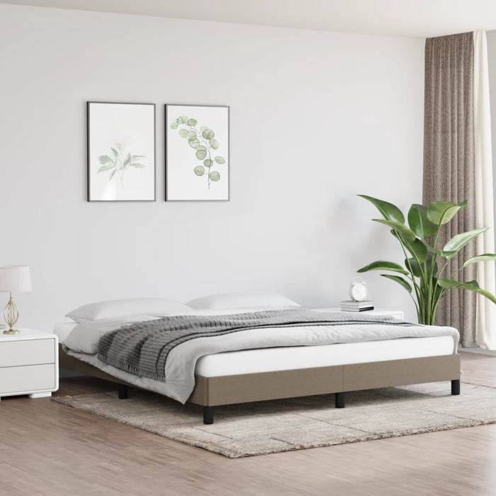 Cadru de pat fără saltea, gri taupe, 180x200 cm, textil - WALTI WALTI