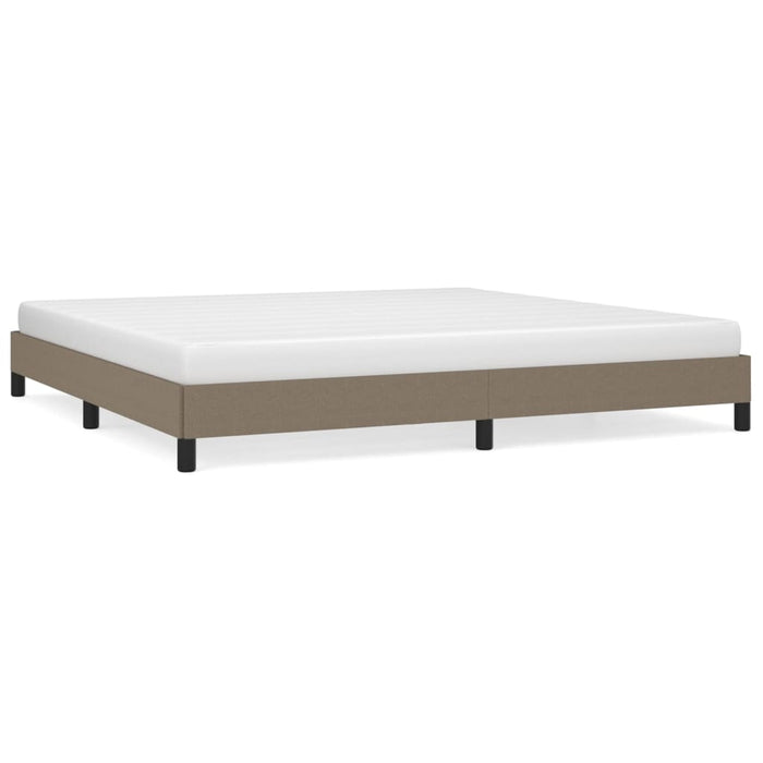 Cadru de pat fără saltea, gri taupe, 200x200 cm, textil - WALTI WALTI