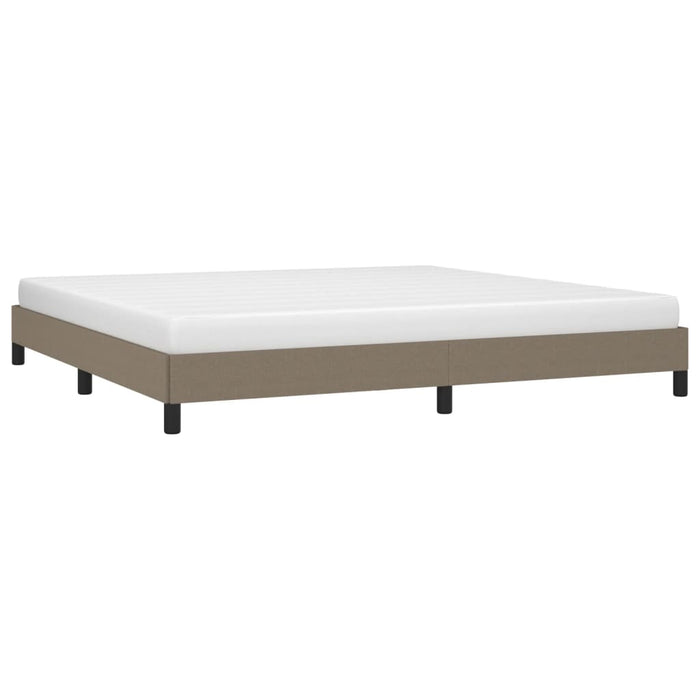 Cadru de pat fără saltea, gri taupe, 200x200 cm, textil - WALTI WALTI