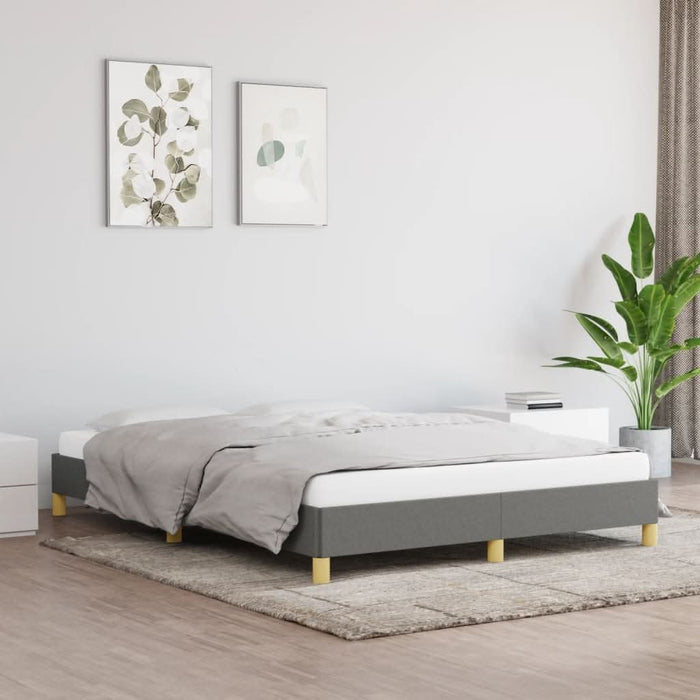 Cadru de pat, gri închis, 140 x 200 cm, material textil - WALTI WALTI
