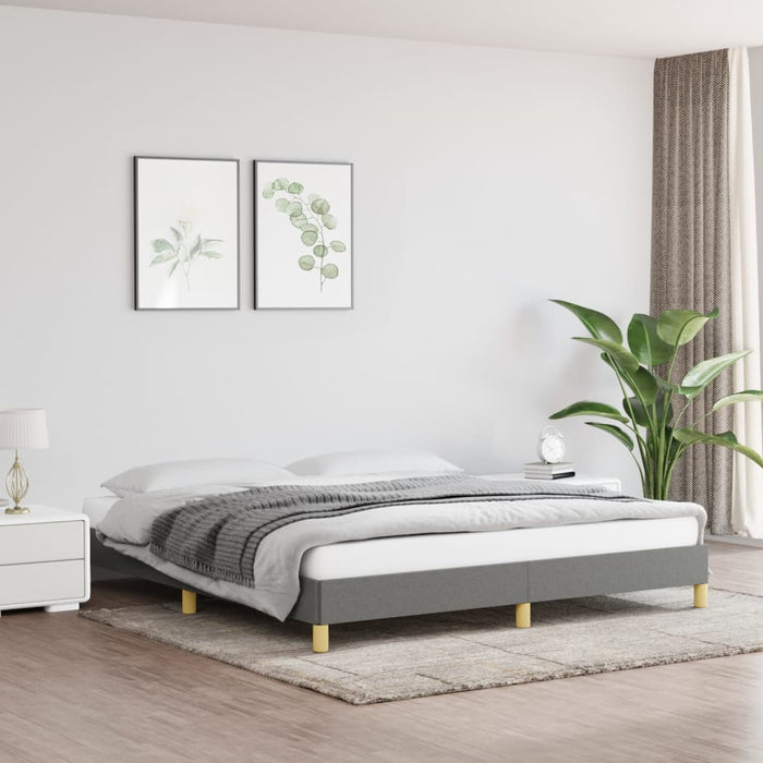 Cadru de pat fără saltea, gri închis, 180x200 cm, textil - WALTI WALTI
