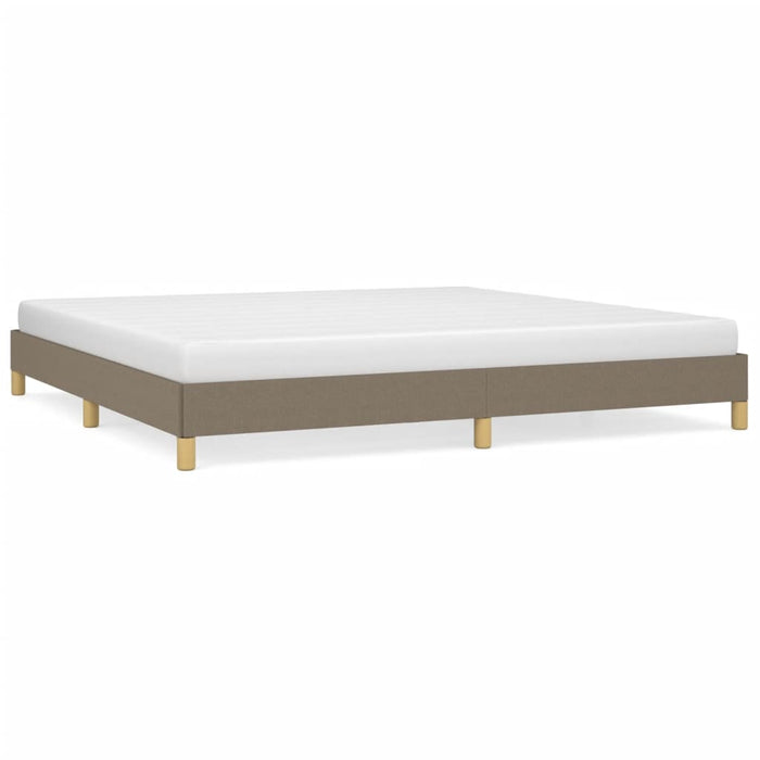 Cadru de pat fără saltea, gri taupe, 200x200 cm, textil WALTI