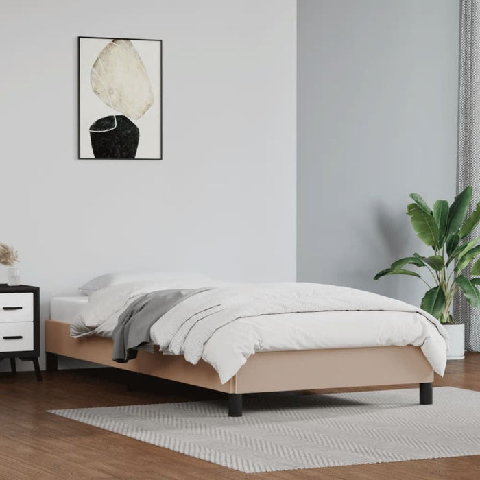 Cadru de pat, cappuccino, 80x200 cm, piele ecologică - WALTI WALTI