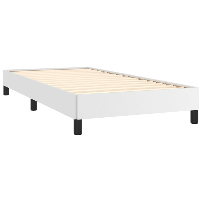 Cadru de pat, alb, 90x190 cm, piele ecologică - WALTI WALTI