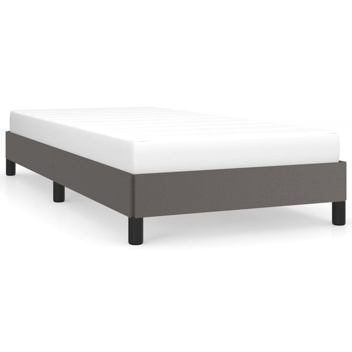 Cadru de pat, gri, 90x190 cm, piele ecologică - WALTI WALTI