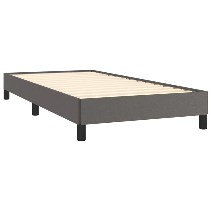 Cadru de pat, gri, 90x190 cm, piele ecologică - WALTI WALTI