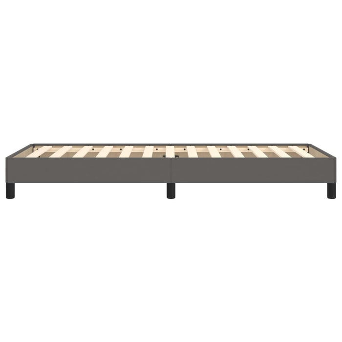 Cadru de pat, gri, 90x190 cm, piele ecologică - WALTI WALTI