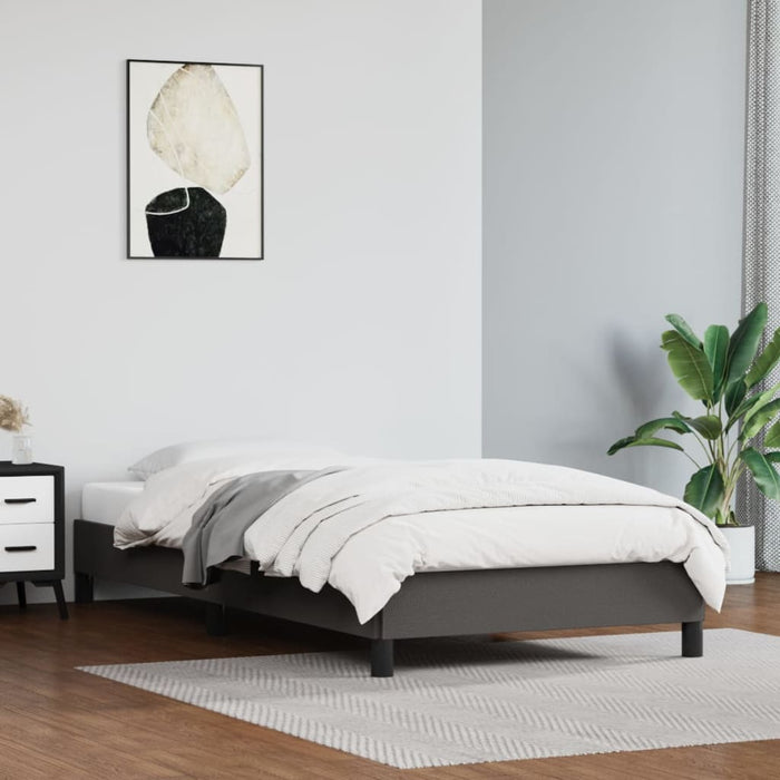 Cadru de pat, gri, 90x200 cm, piele ecologică - WALTI WALTI