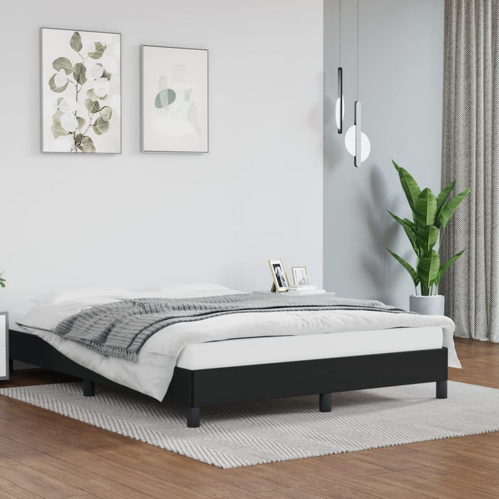 Cadru de pat, negru, 140x190 cm, piele ecologică - WALTI WALTI