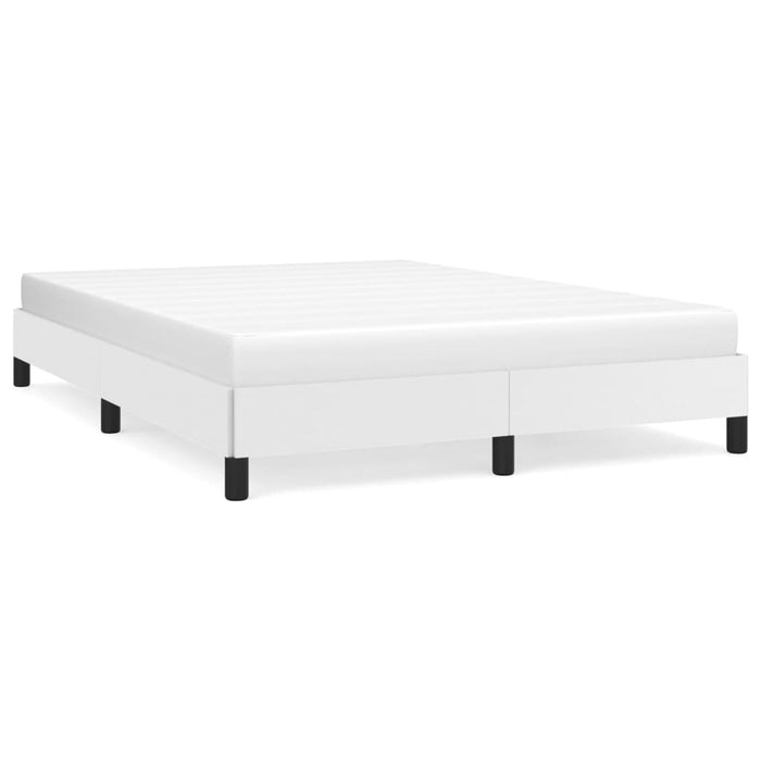 Cadru de pat, alb, 140x190 cm, piele ecologică - WALTI WALTI