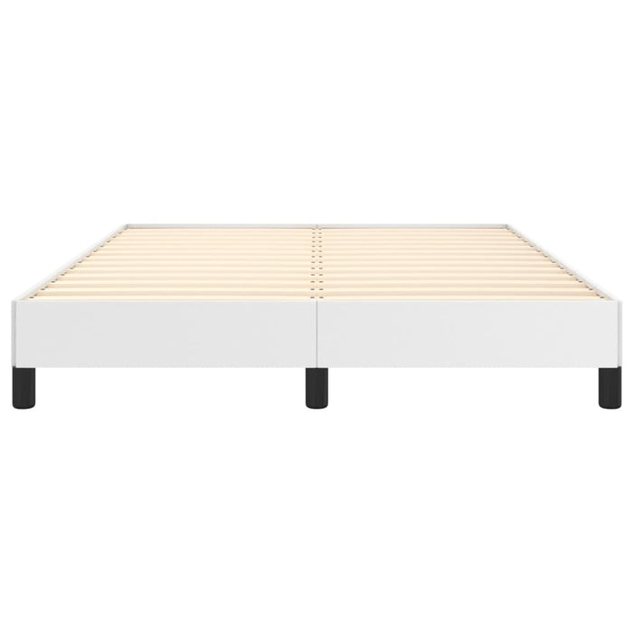 Cadru de pat, alb, 140x190 cm, piele ecologică - WALTI WALTI