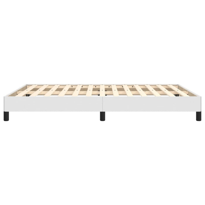 Cadru de pat, alb, 140x190 cm, piele ecologică - WALTI WALTI