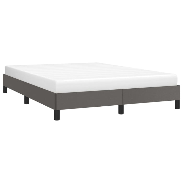 Cadru de pat, gri, 140x190 cm, piele ecologică - WALTI WALTI