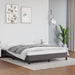 Cadru de pat, gri, 140x190 cm, piele ecologică - WALTI WALTI