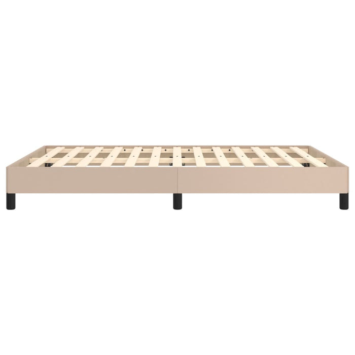 Cadru de pat, cappuccino, 140x190 cm, piele ecologică - WALTI WALTI
