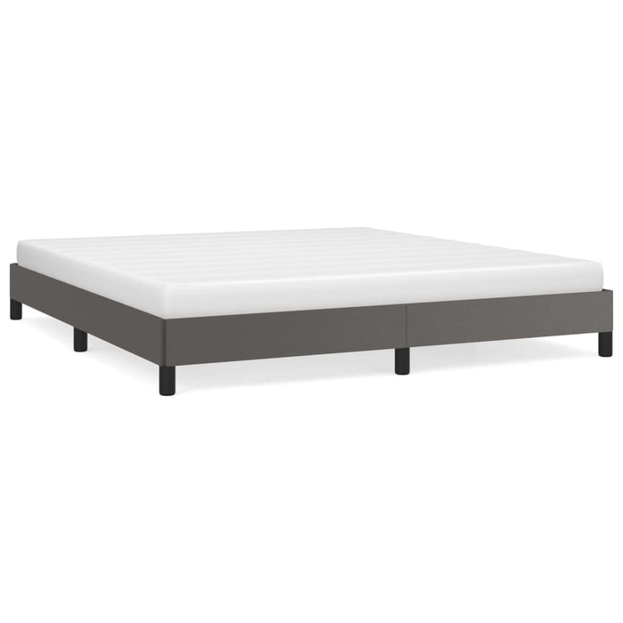 Cadru de pat, gri, 160x200 cm, piele ecologică - WALTI WALTI