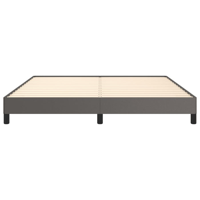 Cadru de pat, gri, 160x200 cm, piele ecologică - WALTI WALTI